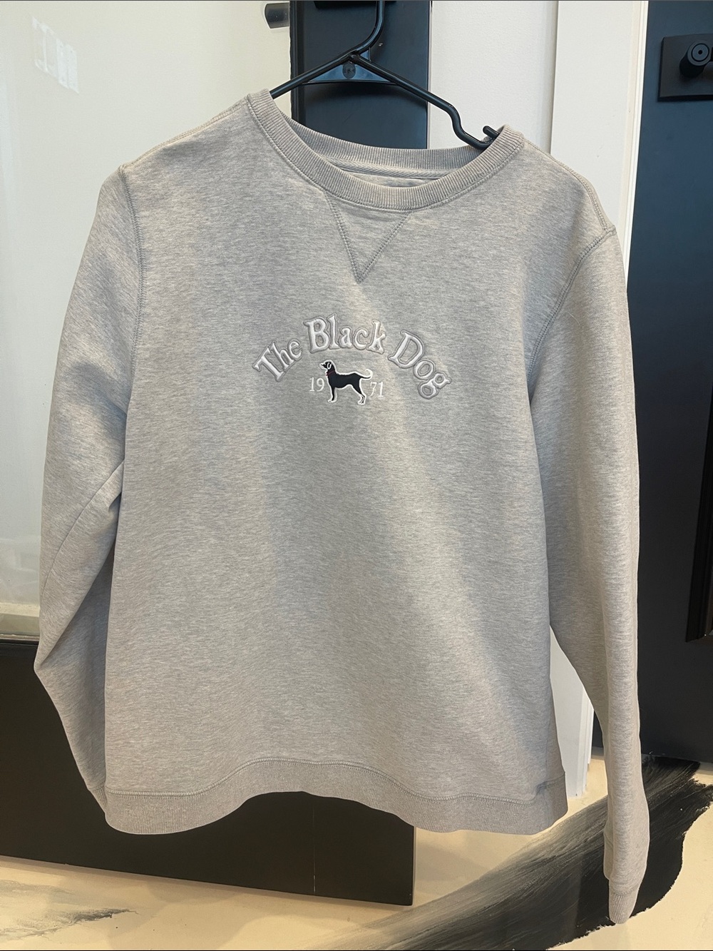 The Black Dog Kids Crewneck Sweatshirt - Heather Gray with Logo